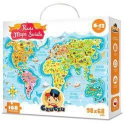 CzuCzu Puzzle Mapa Świata - 168 elementów